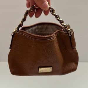 Michael Kors mini bag brown leather gold hardware
